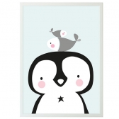 A Little Lovely Company Poster za zid sa Pingvinom