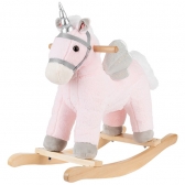 Kikka Boo klackalica sa ljuljanjem i muzikom HORSE pink
