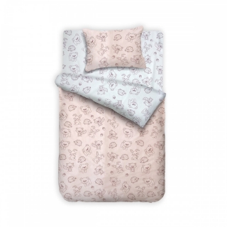 Bebi posteljina Šumsko carstvo roze 120x80