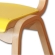 Dečija drvena stolica Žuta lamelirana do visine 36cm