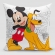 Ukrasni jastučić Mickey&Pluto 40x40 cm