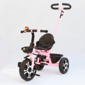 Babyland Tricikl sa ručkom za guranje rozi Y-TS5538