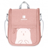 KikkaBoo torba sa putnim krevetićem 2u1 bear pink KKB50044