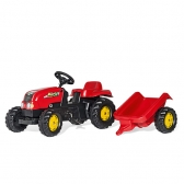 Rolly toys Traktor junior RT sa kid prikolicom crveni