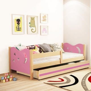 Elegant Krevet za decu 160x80 Pine Wood Rozi