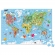 Janod Giant Puzzle Mapa sveta, 300 kom / J02656