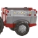 Traktor na pedale Junior RT sa prikolicom i kašikom crveni