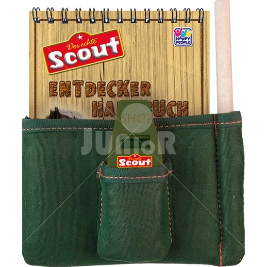 Set za skauta u torbici (Lampa, Pištaljka, termometar, beležnica, kompas) Scout happy